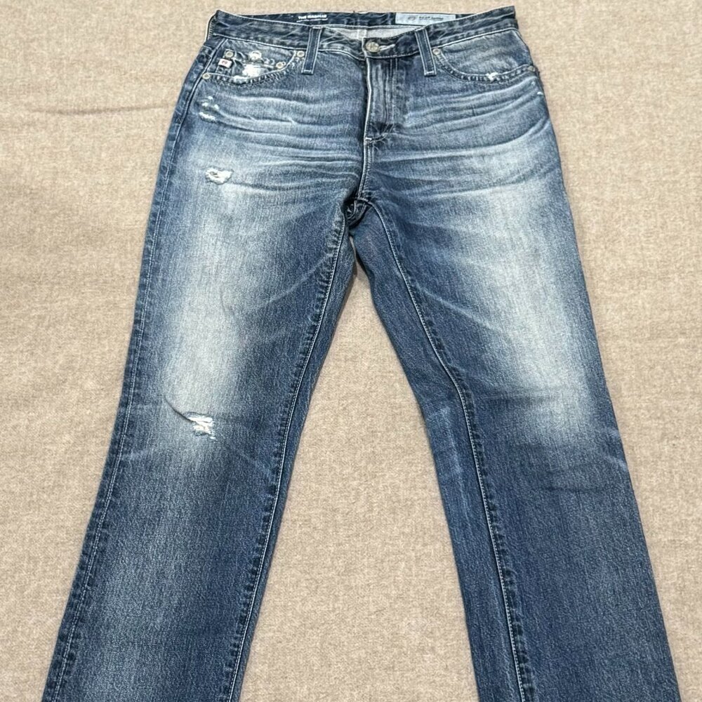 AG The Isabelle High-Rise Straight Crop Jeans